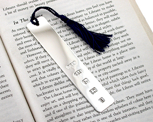 Silver Bookmark - Elegant Engraved