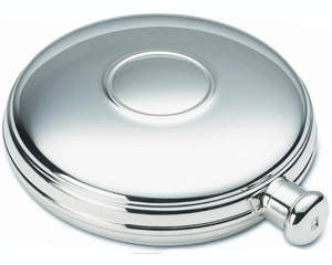 Classic Round Silver 7oz Hip Flask