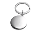 View Sterling Silver Round Keyring in detail