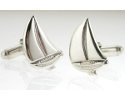View Sailing Cufflinks in Sterling Silver in detail