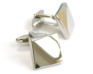 Silver Plated Square Cufflinks