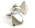 View Silver Plated Square Cufflinks in detail