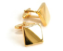 View Gold Plated Square Cufflinks in detail